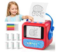 BioAdvanced Impresora térmica portátil inteligente con IA para niños, impresora térmica inalámbrica sin tinta, mini fabricante de calcomanías térmicas con control de voz y 6 opciones de estilo