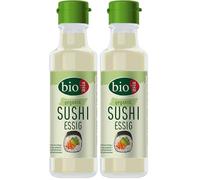 BIOASIA Vinagre ecológico para sushi, vinagre para sazonar y realzar el arroz de sushi, vegano, 1 x 150 ml (Paquete de 2)