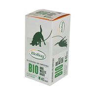 Biobag Bolsas de basura compostables para perros, 1 paquete (40 bolsas en caja)