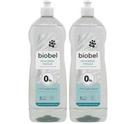 Biobel 0% - Lavavajillas Manual Ecológico con 97% Ingredientes Naturales - Vegano y Biodegradable (Paquete de 2)