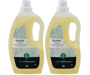 Biobel - Jabón de Aceite de Coco - 100% Natural - Limpia, Cuida y Suaviza los Tejidos - Ideal para Bebés y Pieles Sensibles - Con Extracto de Aloe Vera - Apto para Lavar a Mano o a Máquina - 1,5 L
