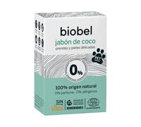 Biobel Jabón de Coco Sin Perfume 240 g Jabón Sólido Ecológico 100% Natural | Sin Fragancias ni Alérgenos | Apto Piel Sensible y Uso Diario | Limpieza Suave y Vegana