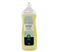 Biobel - Lavavajillas Manual - 100% Natural - Limpia, Desengrasa y Abrillanta - Aroma de Limón - Indicado para Pieles y Manos Sensibles - Ideal para Utensilios de Cocina - 1 L