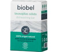 Biobel - Lavavajillas Solido Manual - 100% Natural - Limpia, Desengrasa y Abrillanta - Aroma de Limón - Indicado para Pieles y Manos Sensibles - Ideal para Utensilios de Cocina- 150g