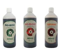 BioBizz Fertilizante Bio Grow, Bio Bloom y Top Max, 1 litro