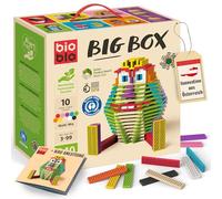 Bioblo Big Box Multi-Mix con 340 Bloques de construcción | Bloques de construcción sostenibles para niños a Partir de 3 años | Bloques de construcción de Madera Juguetes para niños