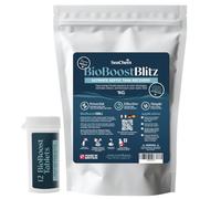 BioBoost UltimatePack - One Time Blitz, más 12 meses de tabletas de bacterias del tanque séptico para el cuidado posterior