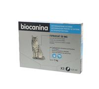 BIOCANINA Fiprocat 50 MG Solution Spot-on Gatos 3 Pipetas de 0,5 ML