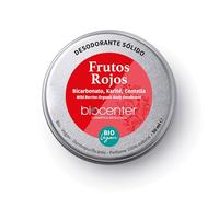 BIOCENTER Desodorante sólido natural - Frutos Rojos - certificado ecológico con perfume 100% natural