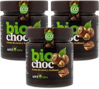 Biochoc - Avellana - Crema de cacao con Aceite de Oliva Virgen Extra Ecológico - 100% Ecológica - Sin gluten, Sin leche, Sin frutos secos - 200gr (Pack 3)