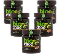 Biochoc - Pack 5 Biochoc Original - Crema de cacao para untar con Aceite de Oliva Virgen Extra Ecológico - Vegana - Sin Gluten - Sin Leche - Sin Grasa de Palma
