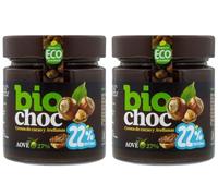 Biochoc - Proteínas y avellana - Crema de cacao con Aceite de Oliva Virgen Extra Ecológico - 100% Ecológica - Sin gluten, Sin leche, Sin huevo 200 g. (Pack 2)