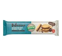 BIOCOP Galletas con Copos de Avena rellena de Chocolate Negro 150 g