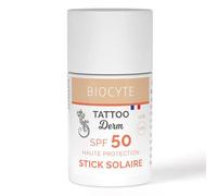 Biocyte - Tatoo Derm Sun Stick SPF50 - Alta protección solar - Tamaño de viaje