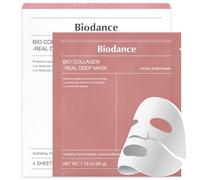 Biodance Bio-Collagen Real Deep Mask 4-pack - mascarillas faciales, mascarilla facial, mascarilla facial mujeres, mascarilla facial, refinamiento de poros, tratamiento de arrugas