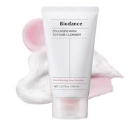 BIODANCE Collagen Mask To Foam Cleanser, limpiador facial para mujeres, mascarilla porosa 2 en 1 y limpiador facial espumoso hidratante, cuidado de la piel coreana (150 ml)