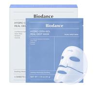 BIODANCE Hydro Cera-nol Real Deep Mask, Mascarilla Facial de Hidrogel Nocturna, Hidratante y Calmante, Reduce el Enrojecimiento y Refuerza la Barrera, K-Beauty | 4 Unidades
