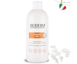 Bioderm Shampoo Soft - Champú Cuero Cabelludo Sensible - Exfoliante Capilar - Tratamiento Anticaspa y Dermatitis Seborreica - Restablece el pH del Cuero Cabelludo - 500 ml