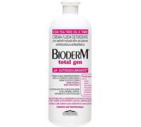 Bioderm Total Gen - Crema Limpiadora Hidratante, Emoliente y Refrescante - Sin Aclarado para la Higiene Diaria Corporal Sin Agua - Indicada para el Aseo de Personas Encamadas - 1000 ml