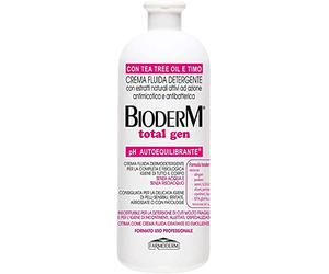 Bioderm Total Gen - Crema Limpiadora Hidratante, Emoliente y Refrescante - Sin Aclarado para la Higiene Diaria Corporal Sin Agua - Indicada para el Aseo de Personas Encamadas - 1000 ml