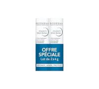 Bioderma atoderm barra de labios ultrahidratante, paquete de 2 x 4 g
