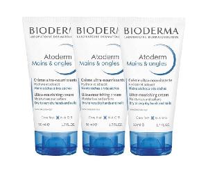 Bioderma Atoderm Crema Reparadora de Manos y Uñas Lote de 3 x 50ml