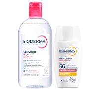 Bioderma Pack 2 Unidades Photoderm AR+ Ultra-Fluid Rojeces SPF50+ 40 ml + Sensibio H2O Agua Micelar 500 ml