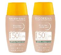 Bioderma Photoderm Nude Touch SPF50+ Color Dorado 2x40 ml