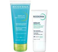 Bioderma Sébium Gel Moussant 100 ml + Crema Sensitive 30 ml