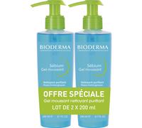 Bioderma Sébium gel Moussant Nettoyant Purifiant 2 X200 ml