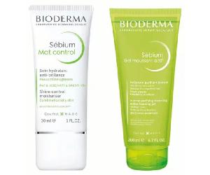 Bioderma Sébium Mat Control 30 ml + Gel Moussant Actif 200 ml