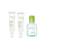 Bioderma Sebium | Sebium Kerato Plus + Sebium H2O | Hidrata y purifica | Alta tolerancia | Antiimperfecciones y Antimarcas | Cara | Piel propensa al acné | Juego de 2x30mL + 1x100mL