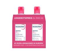 BIODERMA Sensibio H2O - Agua micelar para piel sensible, limpieza suave - Duopack desmaquillante Desmaquillante 1000 ml