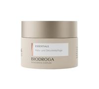 BIODROGA Bioscience Institute Essentials - Cuidado del cuello y el escote 50 ml - Crema reafirmante de la piel con complejo de la Selva Negra, péptidos y efecto brillante, sin parabenos, sin silicona,