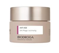 Biodroga Crema facial antienvejecimiento 24h rica 50 ml - reafirmante anti arrugas cuidado facial crema de día crema de noche vegano bioscience institut