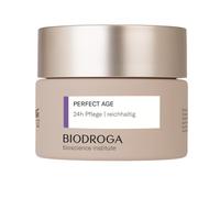 Biodroga Cuidado de la piel reafirmante antiedad 24 h rico 50 ml - Skincare hidratante antiarrugas cuidado facial vegano Perfect Age Bioscience Institut