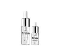 BIOEFFECT Tratamiento de suero EGF Duo con ácido hialurónico, mejora la piel con hidratación, reafirmación, tratamiento de lucha para rostro y cuello, día y noche, el mejor suero facial Derma Roller