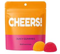 BioEssentials Cheers! - Complemento alimenticio en gominolas - DHM 910 mg + vitamina C 500 mg - Fórmula diaria para adultos - NAC + taurina + magnesio + zinc + jengibre - 18 sobres individuales