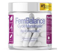 BioEssentials FemBalance® Apoyo menstrual natural con manzanilla, ashwagandha y magnesio para aliviar los cólicos, aliviar el SPM, regular el ciclo menstrual y promover el bienestar hormonal