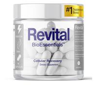 BioEssentials Revital - Complemento alimenticio - NADH 100 mg y shilajit 200 mg - Fórmula diaria para adultos - Coenzima Q10, creatina y resveratrol - 90 cápsulas