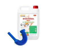 Bioetanol 99,9% Origen Vegetal | Combustible Limpio para Chimeneas de Bioetanol | Sin Humo ni Olor | Alta Pureza | Ecológico y Renovable | Apto para Quemadores y Estufas de Bioetanol (5 Litros)
