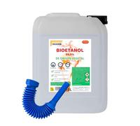Bioetanol 99,9% Origen Vegetal | Combustible Limpio para Chimeneas de Bioetanol | Sin Humo ni Olor | Alta Pureza | Ecológico y Renovable | Apto para Quemadores y Estufas de Bioetanol (10 Litros)
