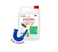 Bioetanol 99,9% Origen Vegetal | Con Aroma a Lavanda | Con Cánula | Combustible Limpio | Sin Humo | Ecológico y Renovable | Apto para Quemadores y Estufas de Bioetanol (5 litros)