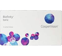 Biofinity Toric Lentes de contacto tóricas mensuales, R 8.7, D 14.5, -6.5 dioptría, cilindro -0.75, eje 30-3 lentillas