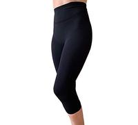 Bioflect® - Leggings capri de compresión anticelulitis y terapia FIR para soporte de linfedema y lipedema, 2XL BLACK, Negro, 1