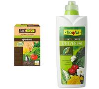 Bioflower Abono Orgánico Guano, 2 Kg & Fertilizante Líquido Universal, 1000 ml