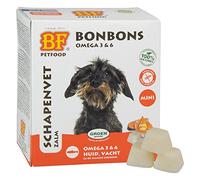 Biofood Caramelos de lana de oveja con salmón para un pelaje brillante y aterciopelado y un perro que se sienta cómodo.