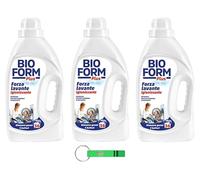 Bioform - Detergente higiénico para la ropa (aroma a eucalipto, 30 lavados, 1625 ml, incluye llavero Beni Culinari gratuito)