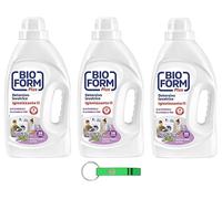 Bioform Detergente Higiénico para la ropa con aroma a lavanda y tomillo - Detergente líquido para lavadora - 30 lavados 1625 ml + llavero Beni Culinari gratis