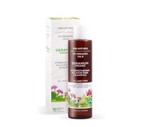 Biofresh cosmetics Champú de geranio Via Natural con 10 aceites orgánicos para cabello: hombre y mujer, todo tipo de cabello, cuidado del cabello, champú tonificante, sin sulfatos, vegano, 250 ml